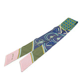 エルメス ツイリー LES VOITURES A TRANSFORMATION 折畳式幌の馬車 スカーフ ピンク マルチカラー シルク レディース HERMES 【中古】